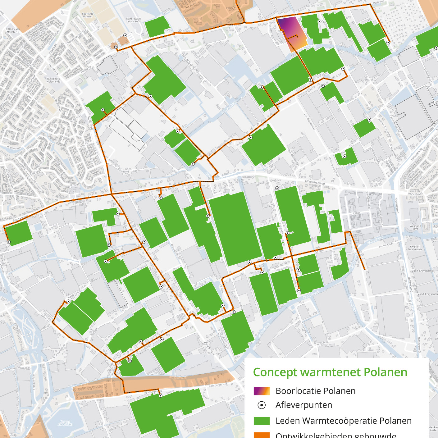 concept route warmtenet Polanen